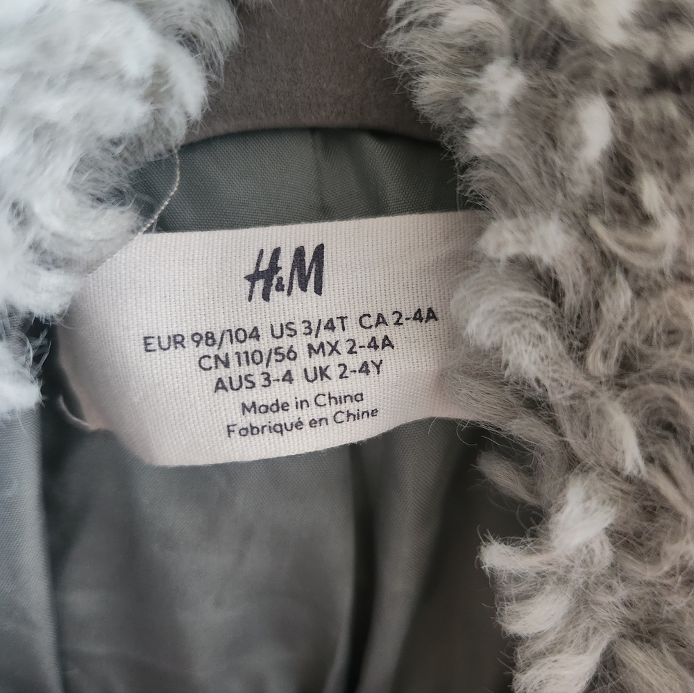 H&M Blue Fuzzy Jacket - Picture 2 of 2